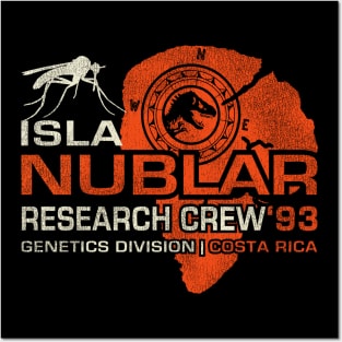 Isla Nublar Research Crew Worn Posters and Art